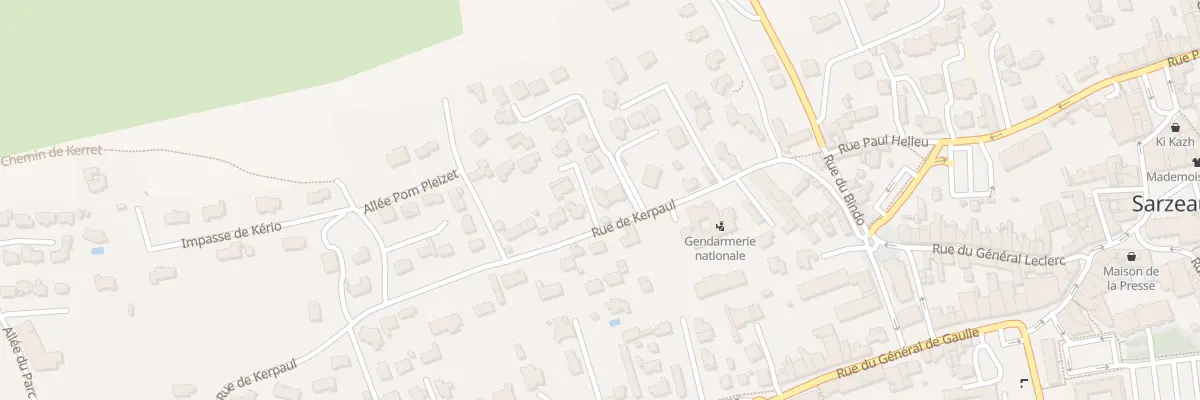 Plan du 12B Rue de Kerpaul à Sarzeau