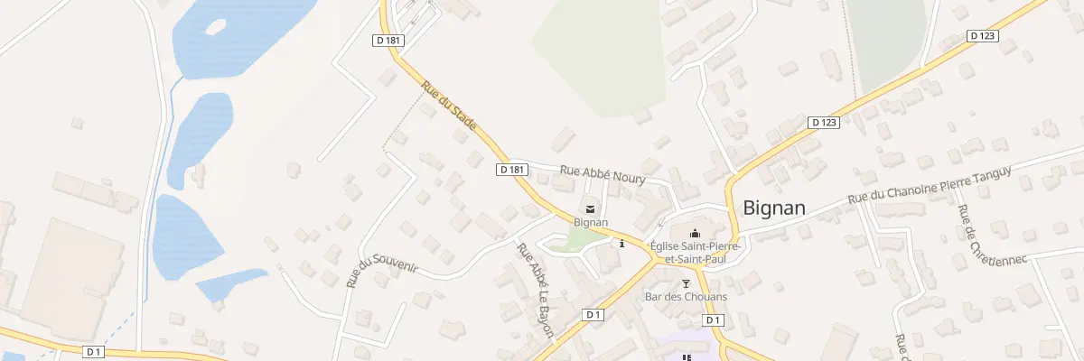 Plan du 9 Rue Abbé Noury à Bignan