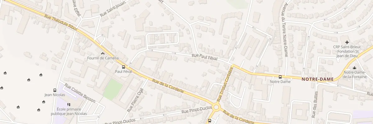 Plan du 19 Rue Paul Feval à Saint-Brieuc