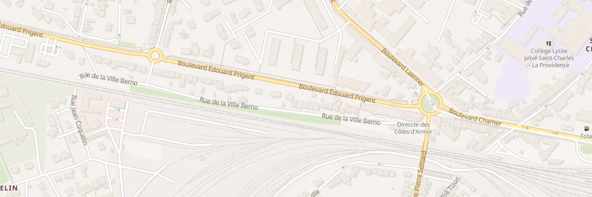 Plan du 38 Rue de la Ville Berno à Saint-Brieuc