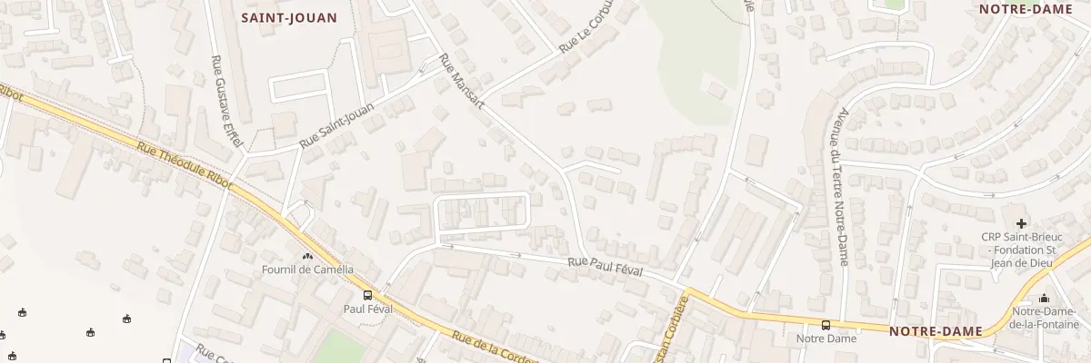 Plan du 7 Rue Mansart à Saint-Brieuc