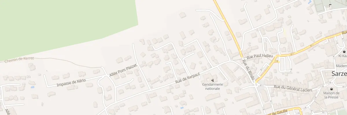 Plan du 3231 Rue de Kerpaul à Sarzeau