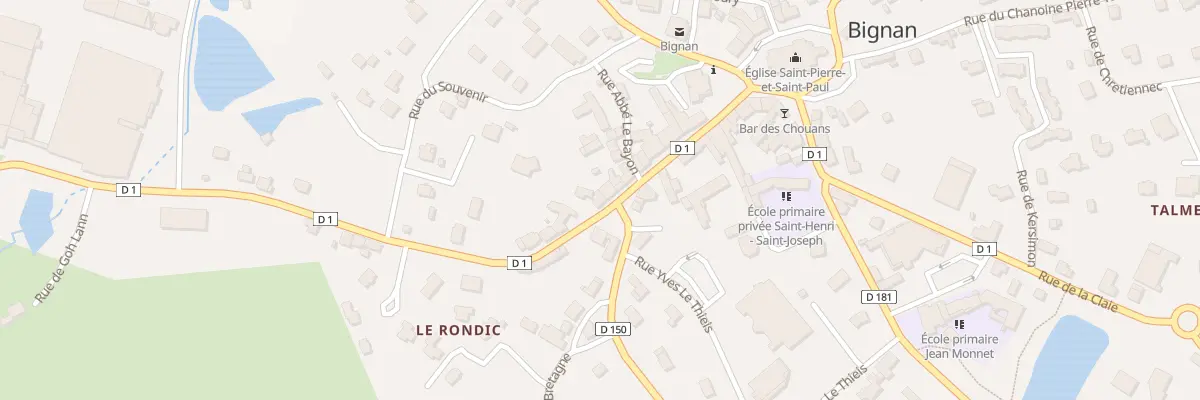 Plan du 16 Rue Georges Cadoudal à Bignan