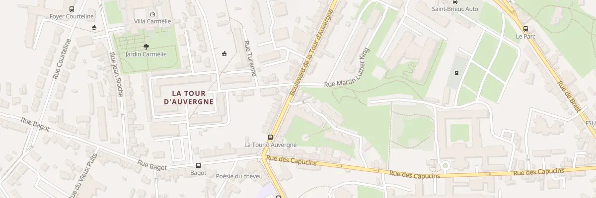Plan du 16 Bd de La Tour d’Auvergne à Saint-Brieuc