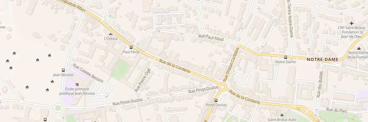 Plan du 72 Rue de la Corderie à Saint-Brieuc