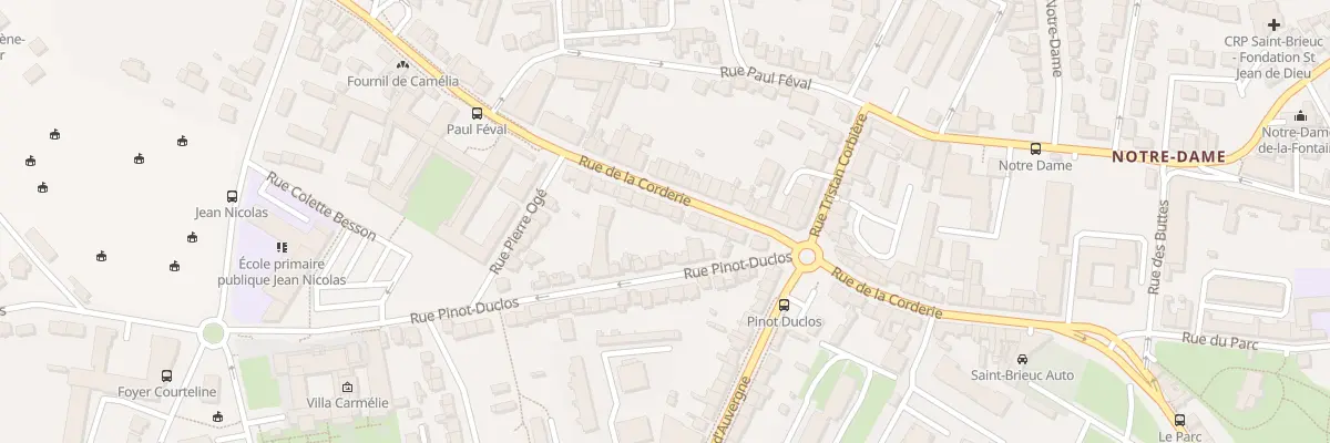 Plan du 49 Rue de la Corderie à Saint-Brieuc