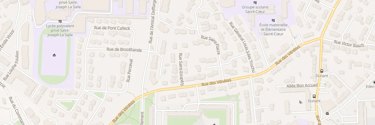 Plan du 4 Rue Saint Exupery à Vannes