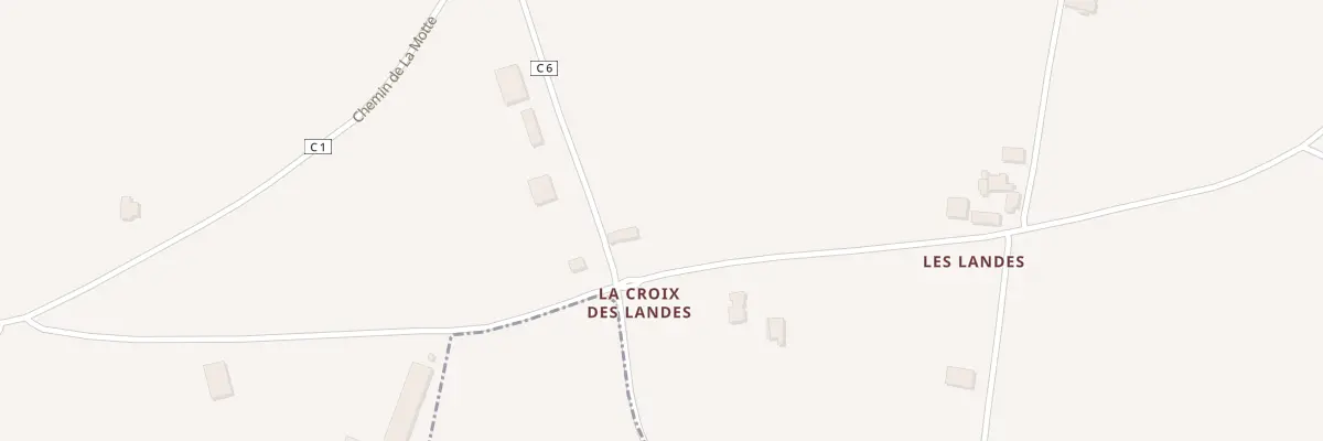 Plan du 3 La Croix des Landes à Trévé