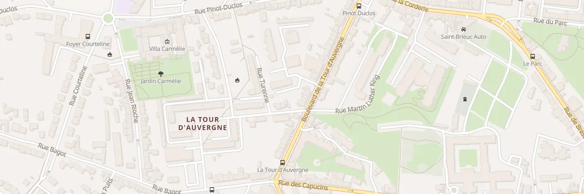 Plan du 21 Bd de La Tour d’Auvergne à Saint-Brieuc