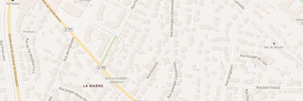 Plan du 25B Rue Nicolazic à Vannes