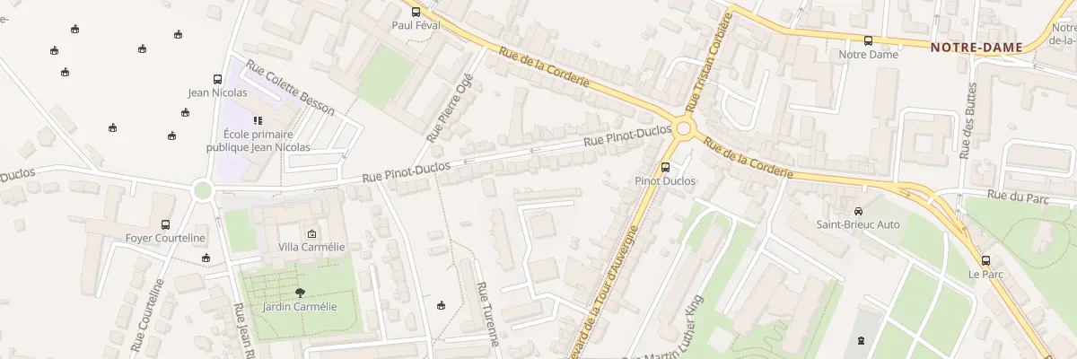 Plan du 21 Rue Pinot-Duclos à Saint-Brieuc