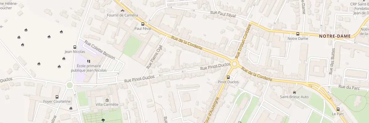 Plan du 18 Rue Pinot-Duclos à Saint-Brieuc