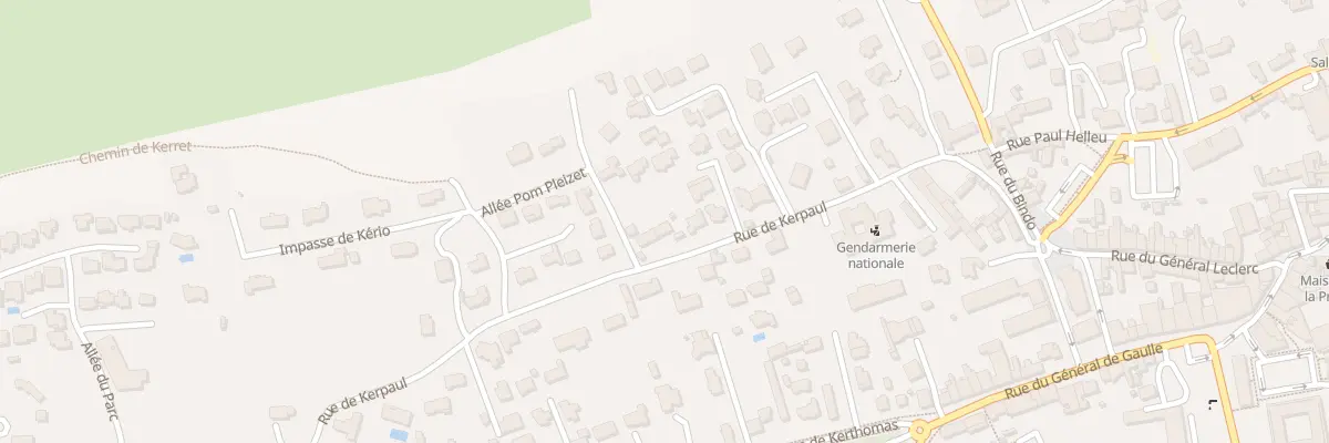 Plan du 14 Rue de Kerpaul à Sarzeau