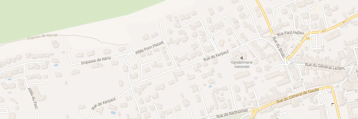 Plan du 16 Rue de Kerpaul à Sarzeau