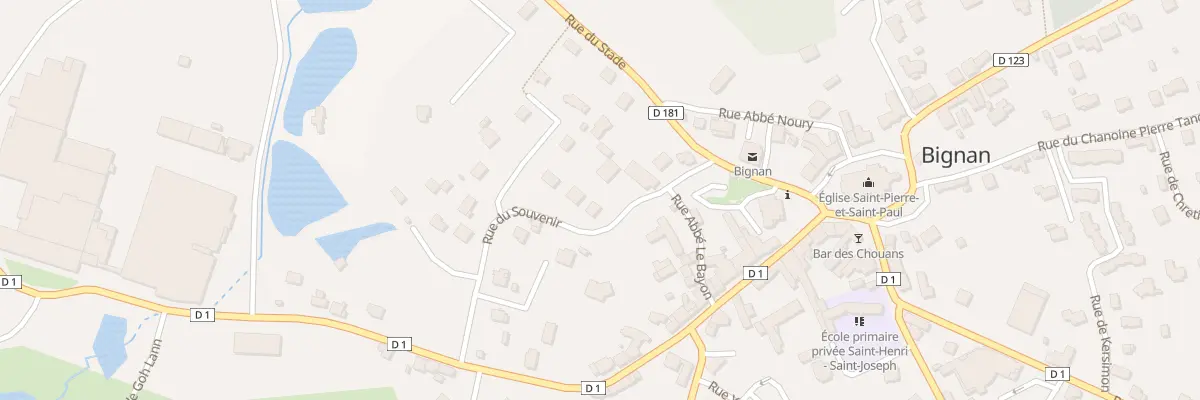 Plan du 11 Rue du Souvenir à Bignan