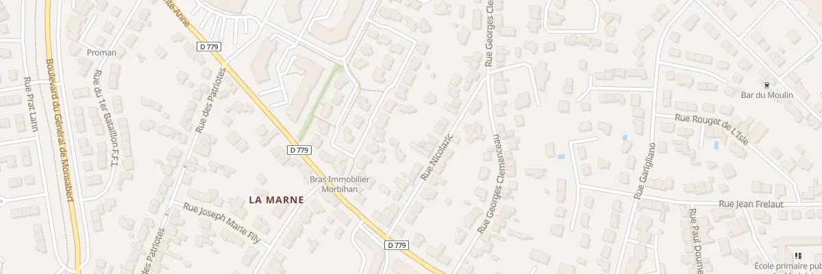 Plan du 17 Rue Nicolazic à Vannes
