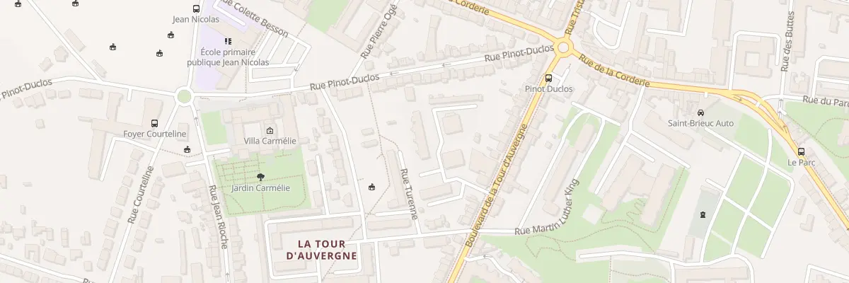 Plan du 25E Bd de La Tour d’Auvergne à Saint-Brieuc