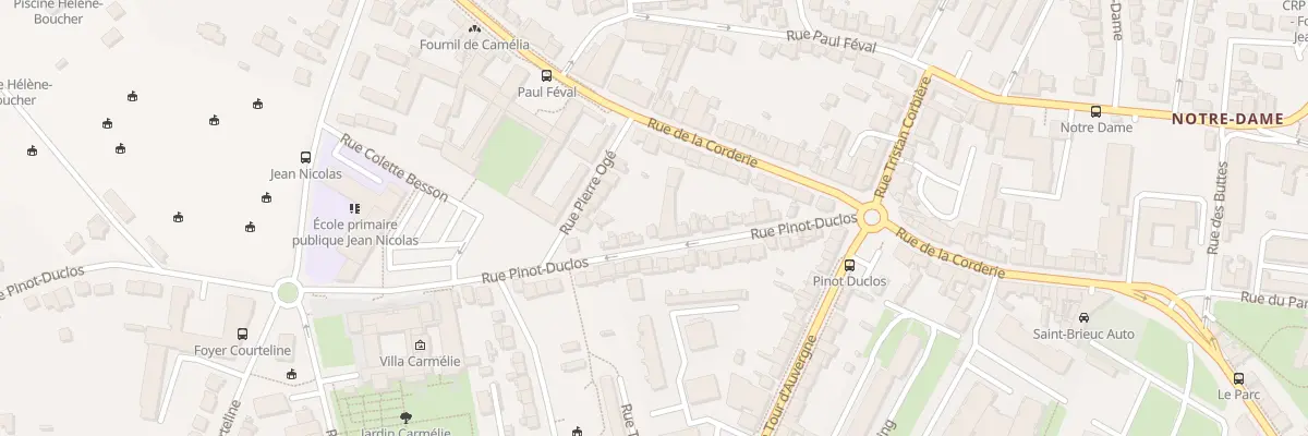 Plan du 24 Rue Pinot-Duclos à Saint-Brieuc
