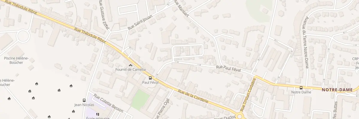 Plan du 36 Rue Paul Feval à Saint-Brieuc