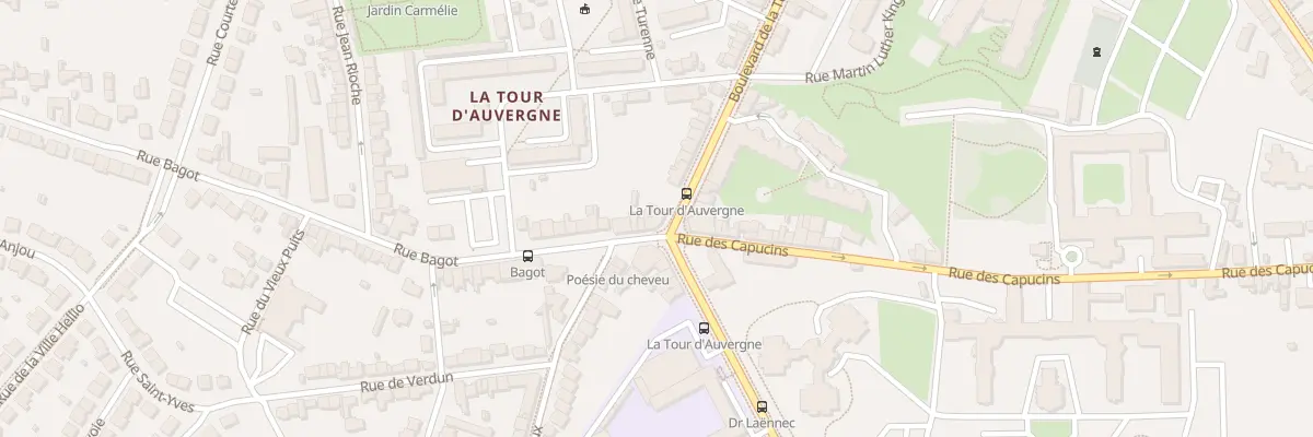 Plan du 1 Bd de La Tour d’Auvergne à Saint-Brieuc
