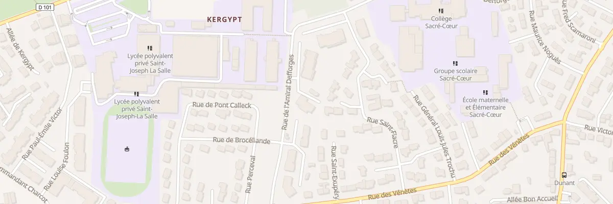 Plan du 57 Rue Amiral Defforges à Vannes