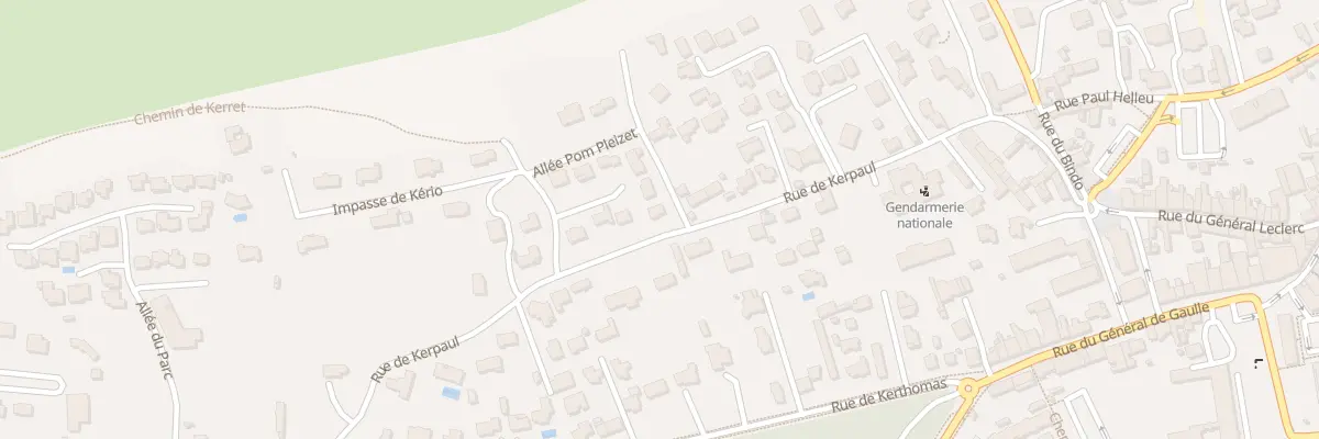 Plan du 3372 Rue de Kerpaul à Sarzeau