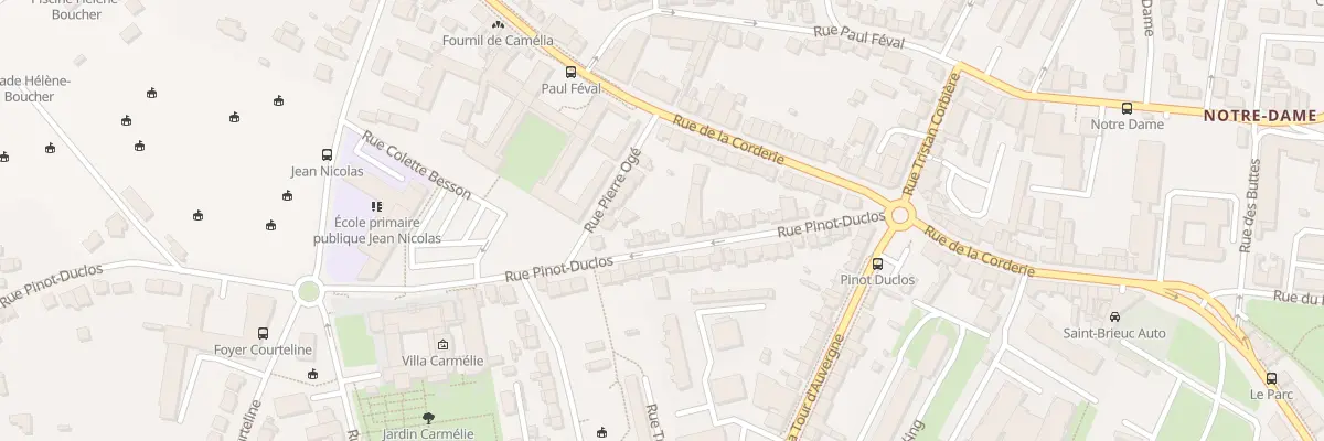Plan du 26 Rue Pinot-Duclos à Saint-Brieuc