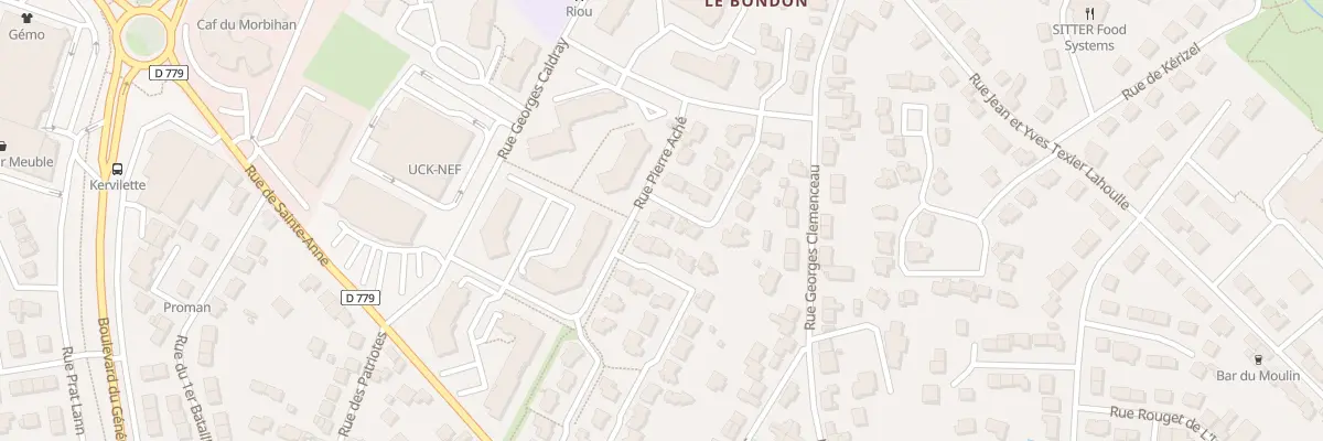 Plan du 2 Rue Alexandre Muiron à Vannes