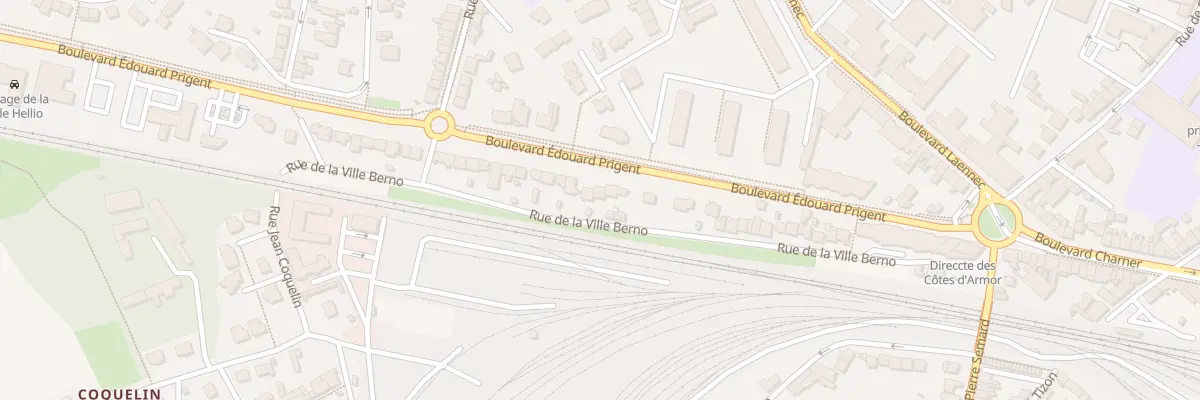 Plan du 46B Rue de la Ville Berno à Saint-Brieuc
