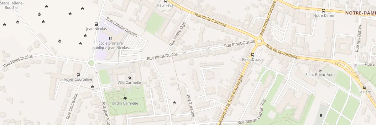 Plan du 31 Rue Pinot-Duclos à Saint-Brieuc