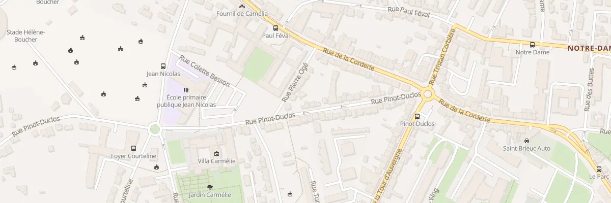 Plan du 30 Rue Pinot-Duclos à Saint-Brieuc
