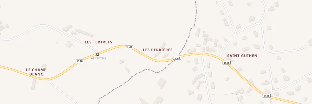 Plan du 43 Les Perrières à Plaintel