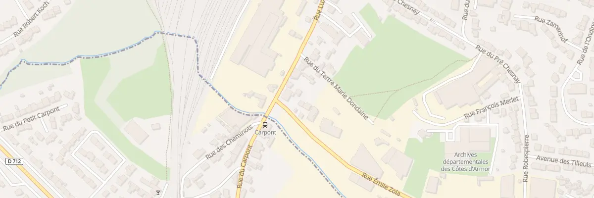 Plan du 52B Rue Emile Zola à Saint-Brieuc