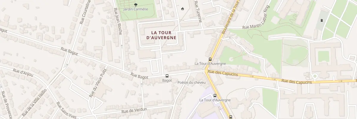 Plan du 14 Rue Bagot à Saint-Brieuc
