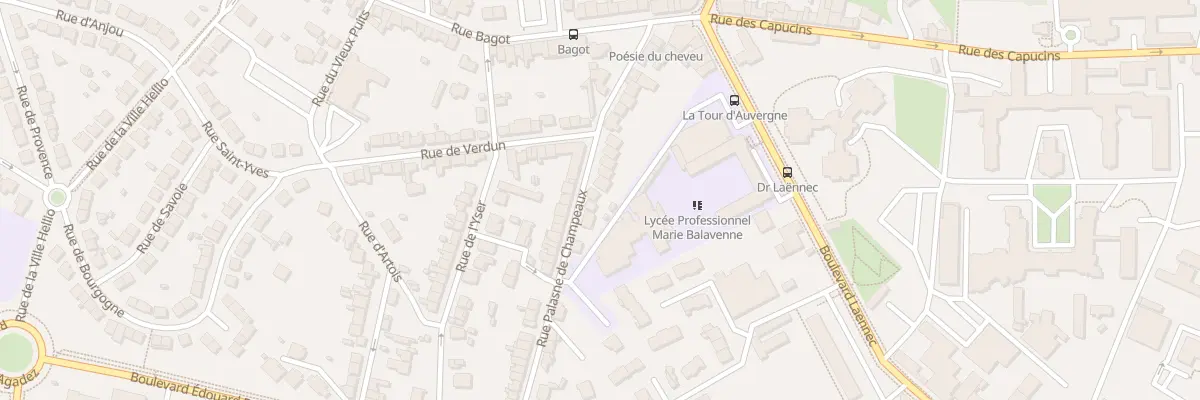 Plan du 25 Rue Palasne de Champeaux à Saint-Brieuc