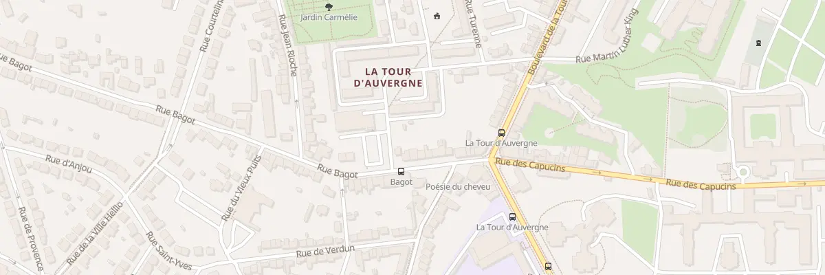 Plan du 18 Rue Bagot à Saint-Brieuc