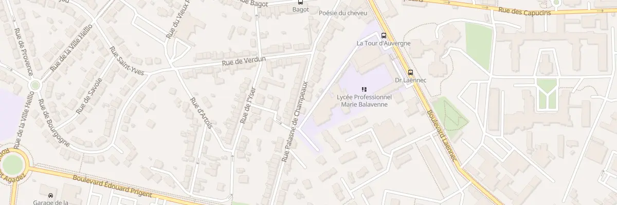 Plan du 29 Rue Palasne de Champeaux à Saint-Brieuc