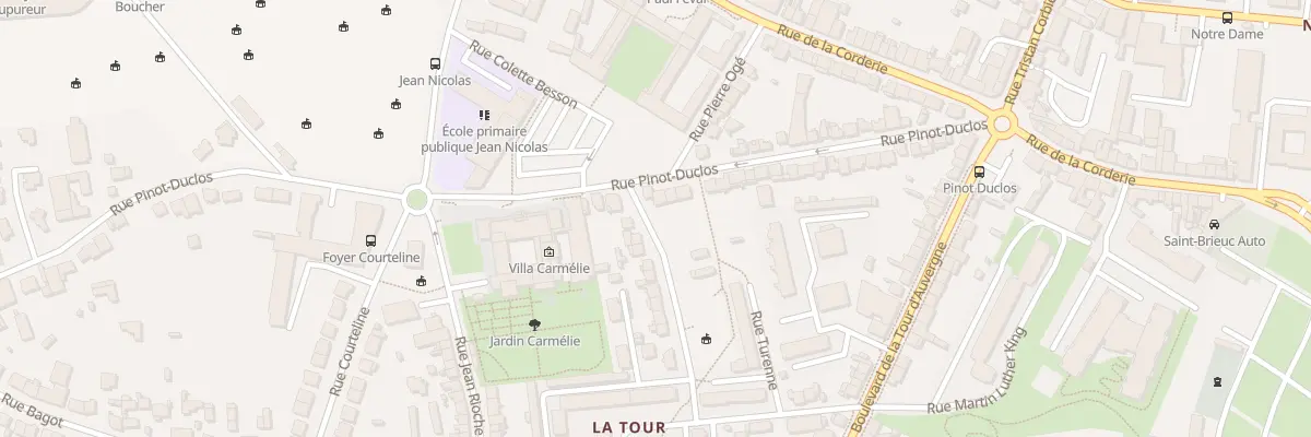 Plan du 45 Rue Pinot-Duclos à Saint-Brieuc