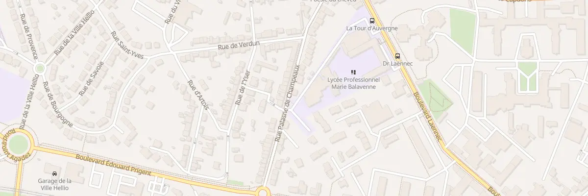 Plan du 33 Rue Palasne de Champeaux à Saint-Brieuc