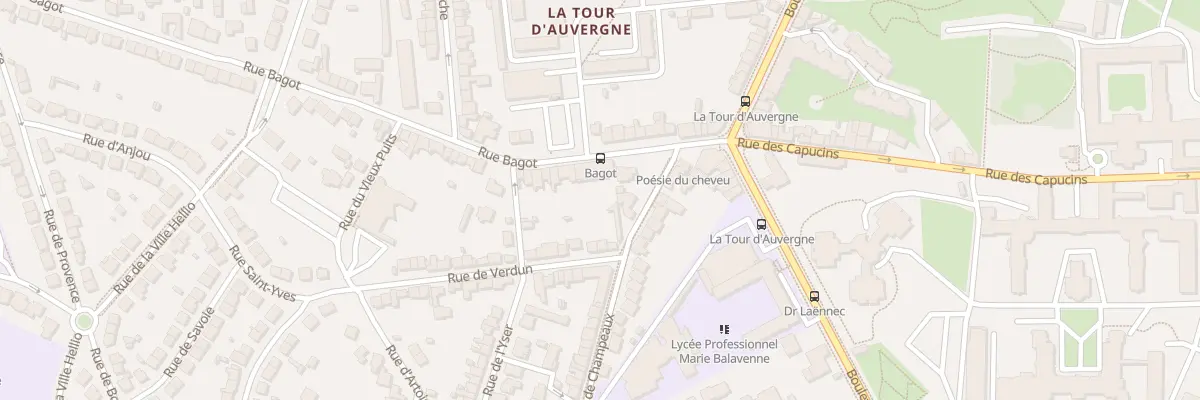 Plan du 7 Rue Bagot à Saint-Brieuc