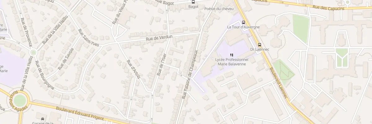 Plan du 10 Rue Palasne de Champeaux à Saint-Brieuc