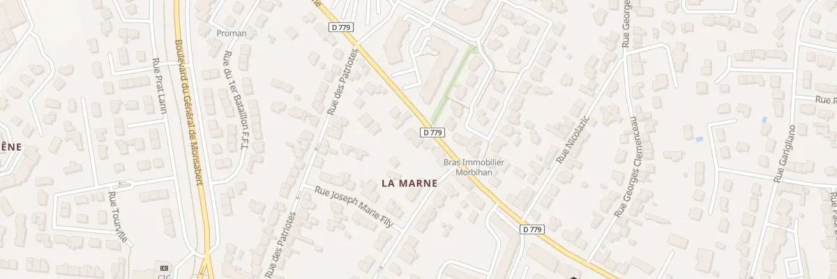 Plan du 23 Rue de Ste Anne à Vannes