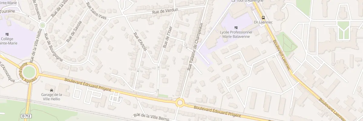 Plan du 22 Rue Palasne de Champeaux à Saint-Brieuc