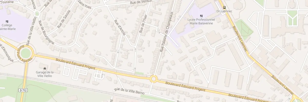Plan du 28 Rue Palasne de Champeaux à Saint-Brieuc