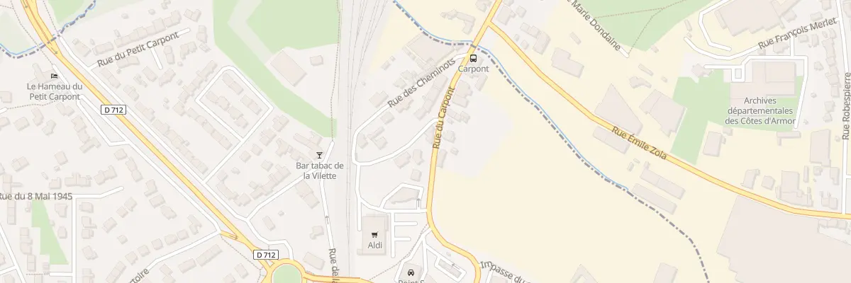 Plan du 24 Rue des Cheminots à Ploufragan