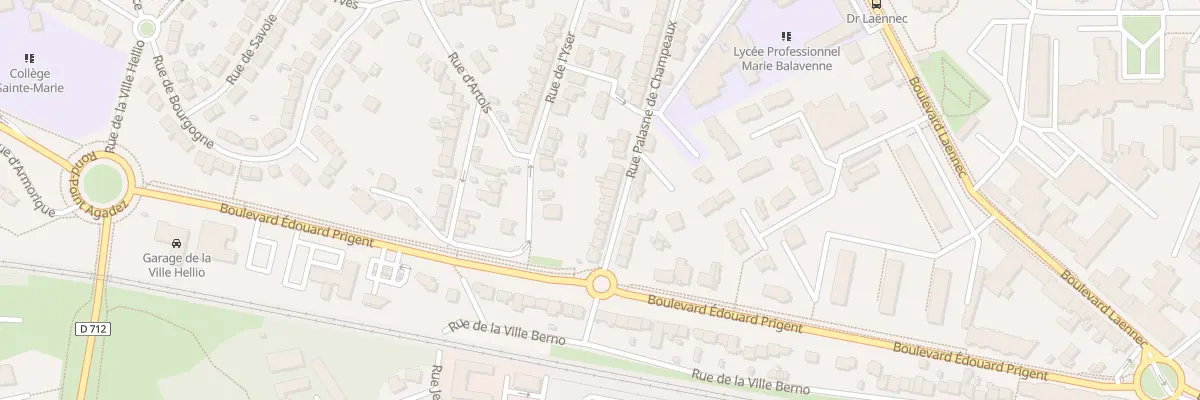 Plan du 34 Rue Palasne de Champeaux à Saint-Brieuc