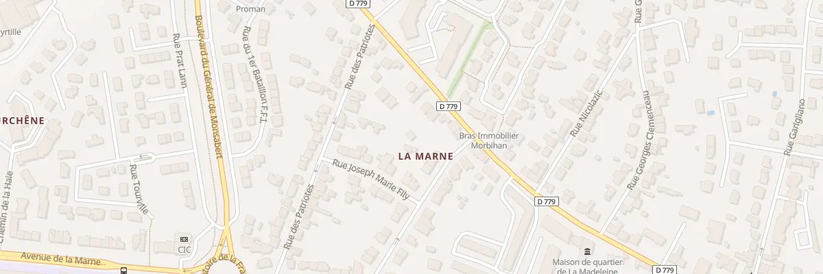 Plan du 21B Rue de Ste Anne à Vannes