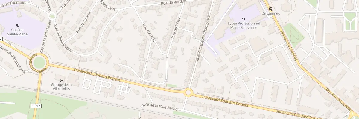Plan du 30 Rue Palasne de Champeaux à Saint-Brieuc