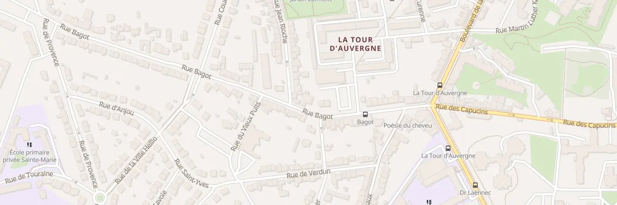 Plan du 36 Rue Bagot à Saint-Brieuc