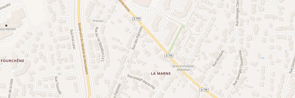 Plan du 27B Rue de Ste Anne à Vannes
